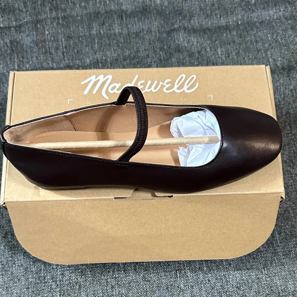 Madewell Greta Ballet Flats size 8 Coffee bean brown - Picture 2 of 4